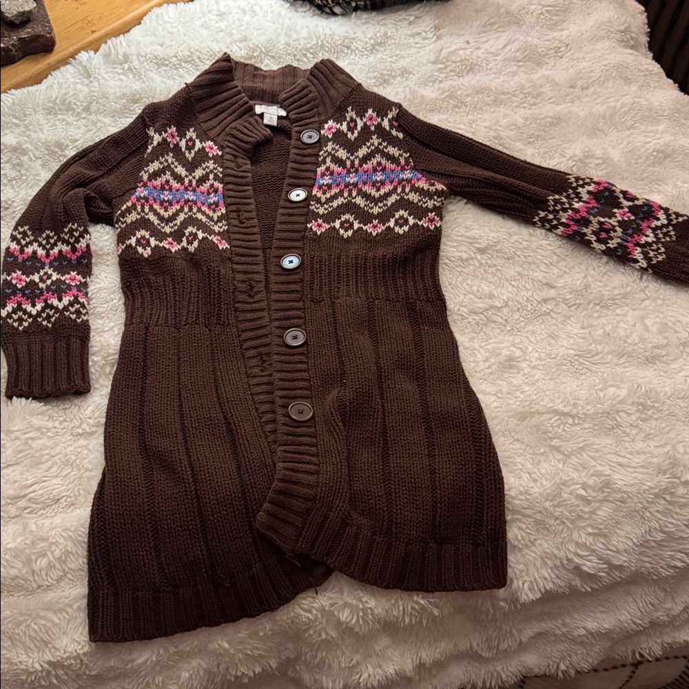 Place Brown Fair Isle Women's Cardigan